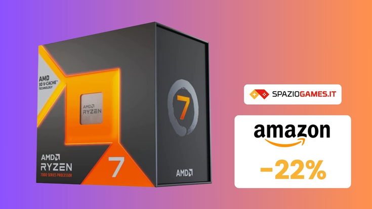 AMD Ryzen 7 7800X3D: CPU potente a un PREZZO SBALORDITIVO (22% di sconto)